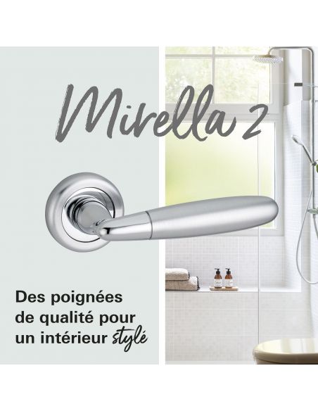Manere cu sild MIRELLA 2 E195, crom satinat/lucios - 4