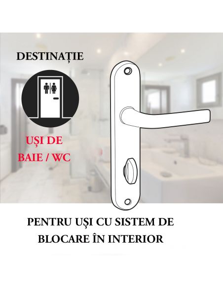 Manere cu sild MIRELLA 2 E195 pentru baie, crom satinat/lucios - 7
