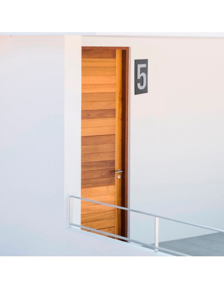 Placuta de semnalizare 56 x 130 mm cifra "4" - prindere prin insurubare, THIRARD - 3