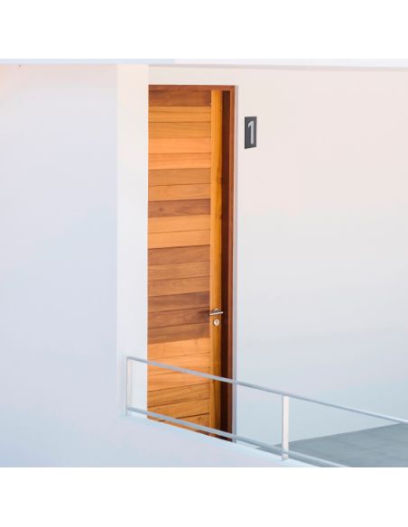 Placuta de semnalizare 56 x 130 mm cifra "1" - prindere prin insurubare, THIRARD - 7