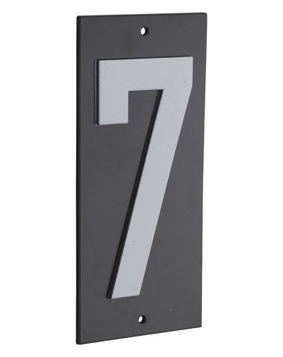 Placuta de semnalizare 56 x 130 mm cifra "7" - prindere prin insurubare, THIRARD - 1