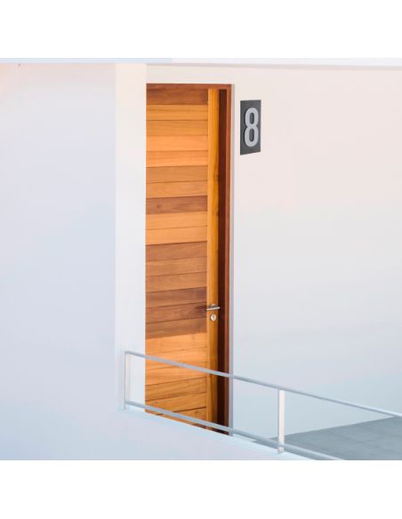 Placuta de semnalizare 56 x 130 mm cifra "8" - prindere prin insurubare, THIRARD - 7
