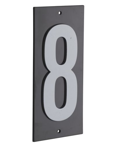 Placuta de semnalizare 56 x 130 mm cifra "8" - prindere prin insurubare, THIRARD - 1