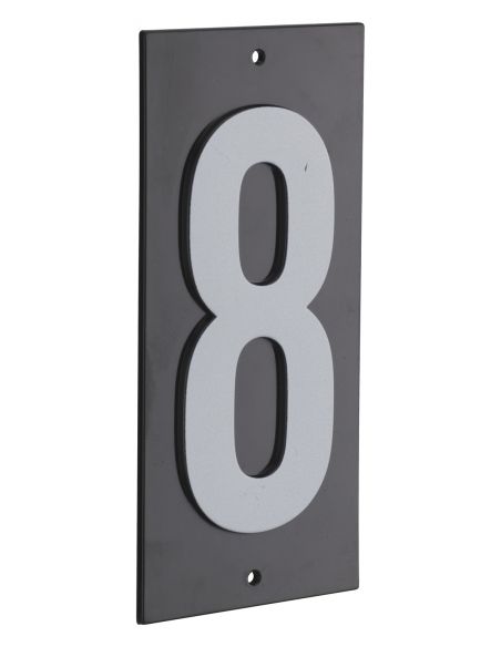 Placuta de semnalizare 56 x 130 mm cifra "8" - prindere prin insurubare, THIRARD - 1