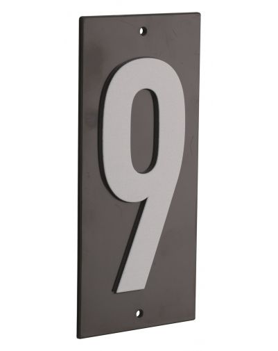 Placuta de semnalizare 56 x 130 mm cifra "9" - prindere prin insurubare, THIRARD - 1