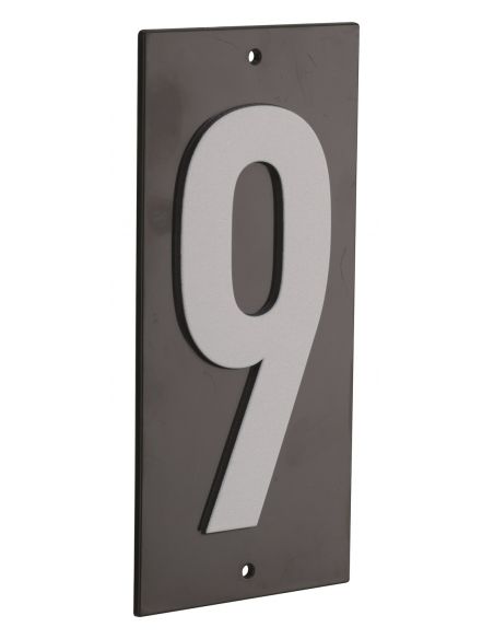 Placuta de semnalizare 56 x 130 mm cifra "9" - prindere prin insurubare, THIRARD - 1