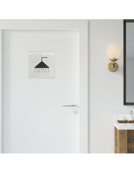 Disc semnalare Spatiu pentru Dusuri, forma patrata, 76 mm - 7