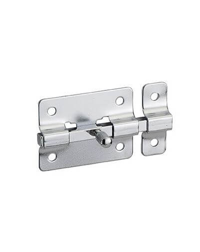 Zavor usa mobilier, aplicat, 75 mm, bolt plat, cromat, THIRARD - 1