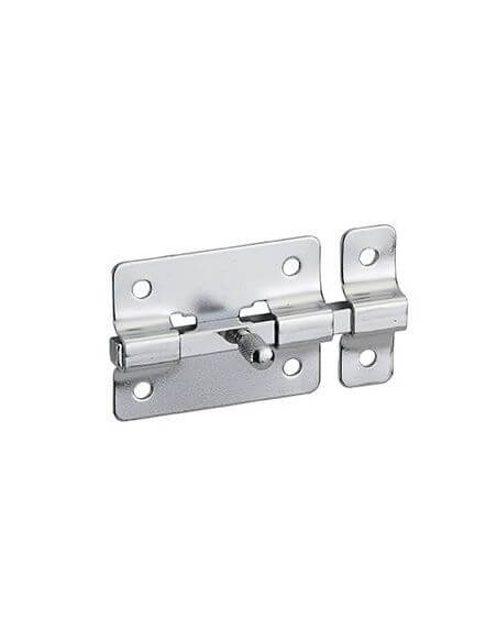 Zavor usa mobilier, aplicat, 75 mm, bolt plat, cromat, THIRARD - 1