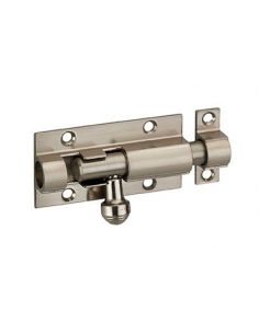 Zavor usa mobilier, aplicat, 60 mm, bolt rotund 10 mm, nichel satinat, THIRARD - 1