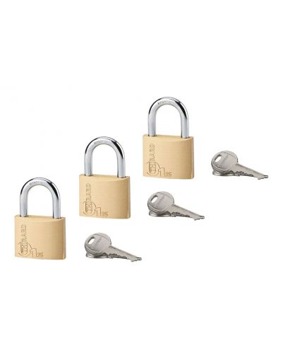 Set 3 lacate cu cheie, TYPE 1, 35 mm, deschidere cu 6 chei, THIRARD - 1