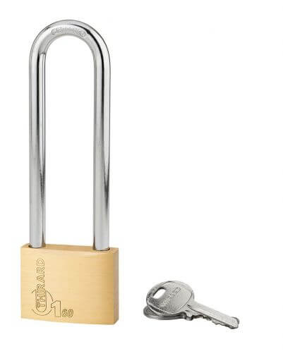 Lacat de santier, cu cheie, TYPE 1, 60 mm, toarta inalta, THIRARD - 1