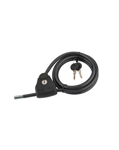 Cablu ajustabil antifurt bicicleta, TWISTY, 10 mm, 180 cm, THIRARD - 1