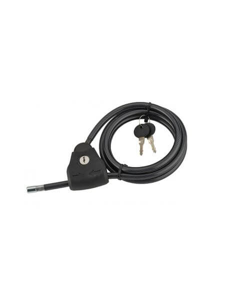 Cablu ajustabil antifurt bicicleta, TWISTY, 10 mm, 180 cm, THIRARD - 1