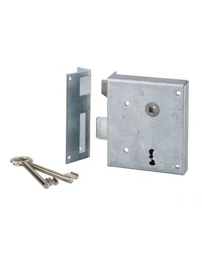 Broasca aplicata ALSACE, ax 60 mm, sens deschidere stanga, incuiere prin a€žimpingerea€, 2 chei caneluri, zincat, THIRARD - 1