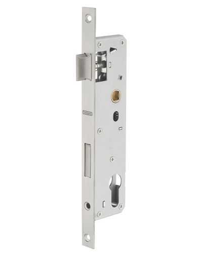 Broasca usa intrare, ingropata, 30 x 85 mm, pt. cilindru profil european, fara contraplaca, zincat - potrivita pt. usa termopan,