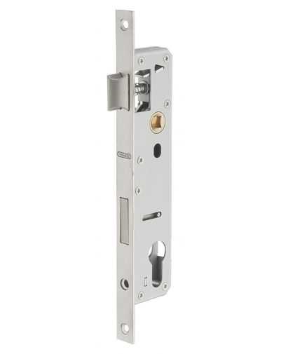 Broasca usa intrare, ingropata, 25 x 92 mm, pt. cilindru profil european, fara contraplaca, zincat - potrivita pt. usa termopan,