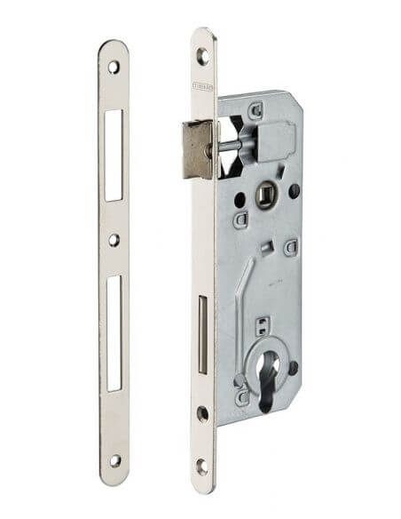 Broasca usa intrare, ingropata, 40 x 90 mm, pt. cilindru profil european, zincat - potrivita pt. usa lemn, THIRARD - 1