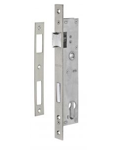 Broasca usa intrare, ingropata, 24 x 92 mm, pt. cilindru profil european, zincat - potrivita pt. usa termopan, THIRARD - 1