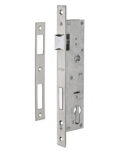 Broasca usa intrare, ingropata, 30 x 92 mm, pt. cilindru profil european, zincat - potrivita pt. usa termopan, THIRARD - 1