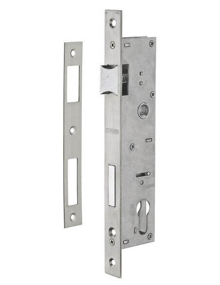 Broasca usa intrare, ingropata, 30 x 92 mm, pt. cilindru profil european, zincat - potrivita pt. usa termopan, THIRARD - 1