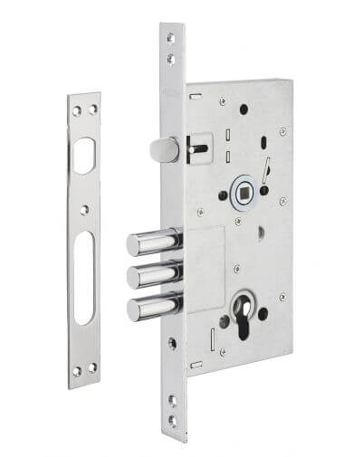 Broasca usa intrare, ingropata, 60 x 85 mm, pt. cilindru profil european, pt. usa metalica, THIRARD - 1