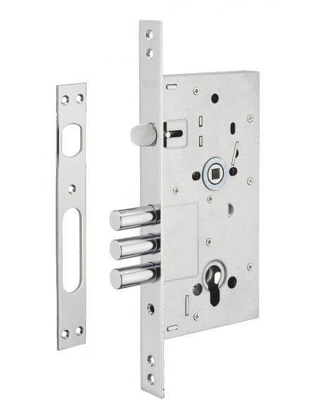 Broasca usa intrare, ingropata, 60 x 85 mm, pt. cilindru profil european, pt. usa metalica, THIRARD - 1