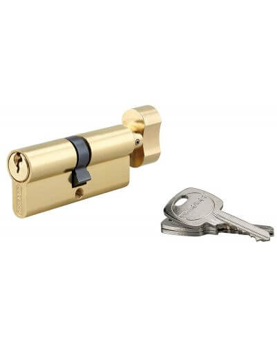 Butuc usa 40 x 40 mm, cu buton, STD, 3 chei - 1