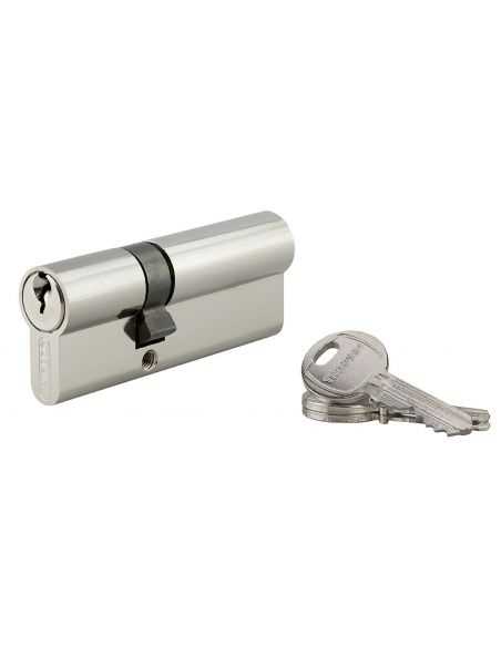 Cilindru 30 x 50 mm, standard, nichelat, HG5, 3 chei - 1