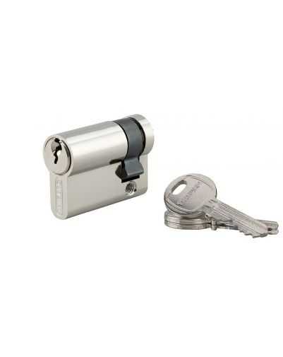 Semi-cilindru 40 x 10 mm, nichelat, HG5, 3 chei - 1