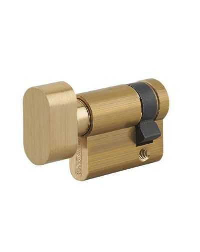 Cilindru 30 x 10 mm, cu buton, HG5, 3 chei - 1