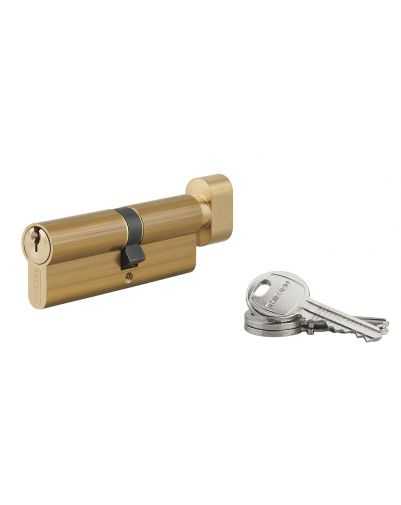 Cilindru 40 x 45 mm, cu buton, HG5, 3 chei - 1