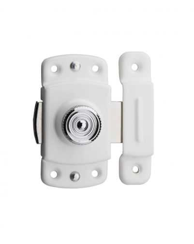 incuietoare automata mobilier, 35 mm, alb lacuit, THIRARD - 1