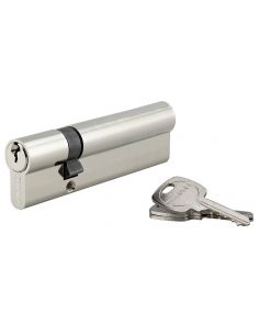 Cilindru 30 x 80 mm, standard, nichelat, STD, 3 chei - 1