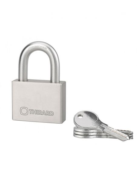 Lacat de exterior, cu cheie, RINOX, 60 mm, THIRARD - 1