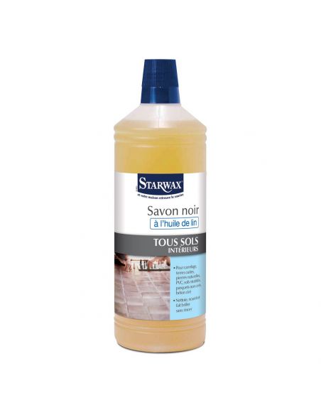 Solutie curatat concentrata, cu ulei de in, pentru pardoseli interioare, 1000 ml, Starwax - 1