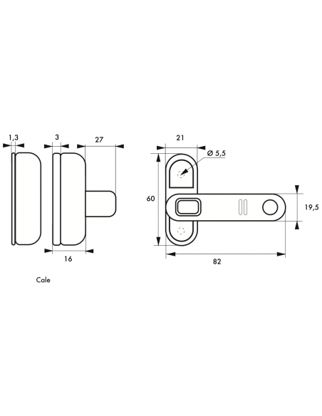 Incuietoare ferestre cu alarma - SP - 2