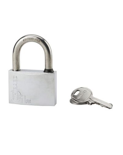 Lacat de santier, cu cheie, TYPE 1, 60 mm, cromat - 1