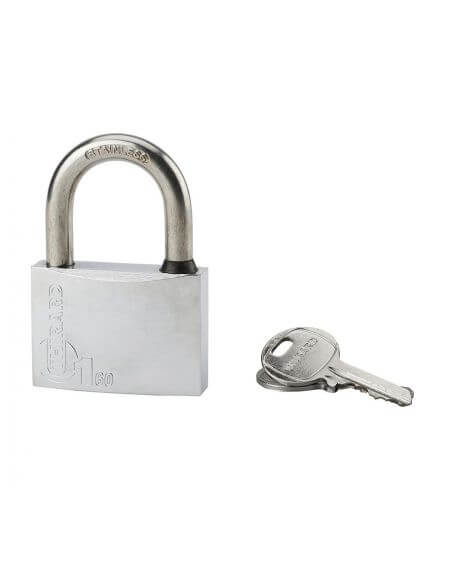 Lacat de santier, cu cheie, TYPE 1, 60 mm, cromat - 1
