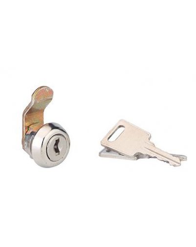 Incuietoare cu cama, 2 chei,  compatibila cutie postala, nichelata - SP - 1