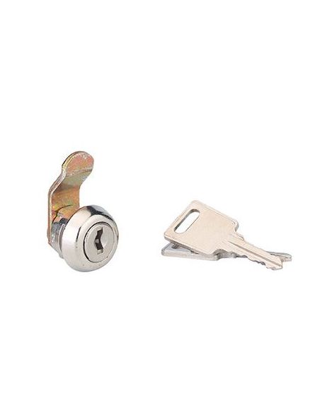 Incuietoare cu cama, 2 chei,  compatibila cutie postala, nichelata - SP - 1