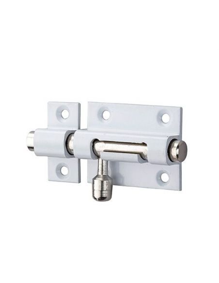 Zavor mobila, aplicat, alb lacuit, 40 mm - SP - 1