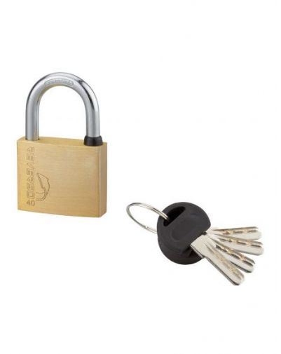 Lacat de exterior, cu cheie, 40 mm, 4 chei reversibile - SP - 1