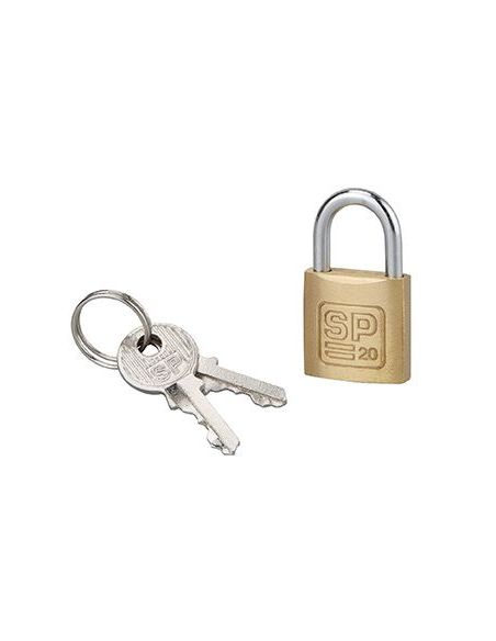 Lacat bagaj, cu cheie, 20 mm, toarta otel, 2 chei - SP - 1