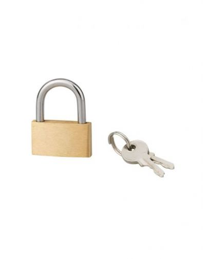Lacat cu cheie BASIC 30 mm, toarta otel, Serruprix - 1