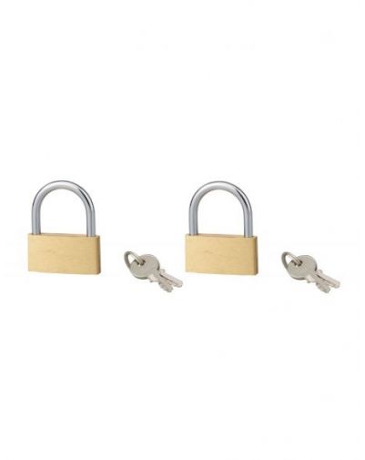 Set 2 Lacate cu cheie BASIC, 40 mm, Serruprix - 1
