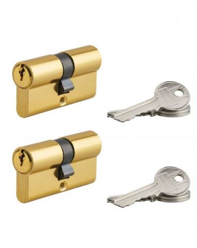 Set 2 Cilindri usa, profil european, 30 x 30 mm, 6 chei, Serruprix - 1