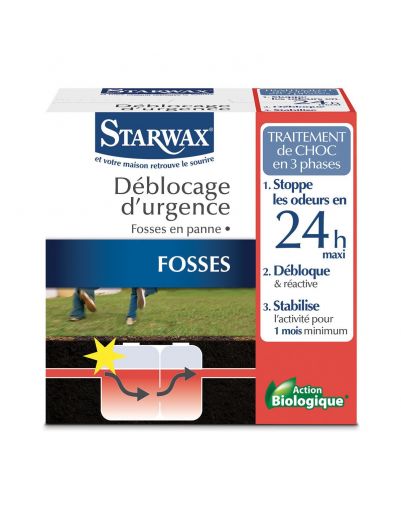 Tratament de urgenta pentru deblocare fose septice 600 gr, Starwax - 1