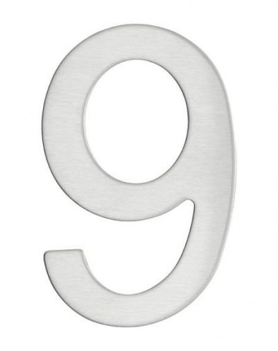 Cifra 9 pentru usa, 76 mm, aplicare prin lipire - 1