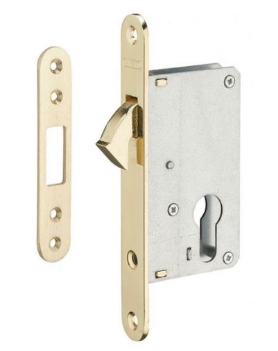 Broasca pentru usa culisanta, pentru cilindru, auriu, ax 40 mm, THIRARD - 1